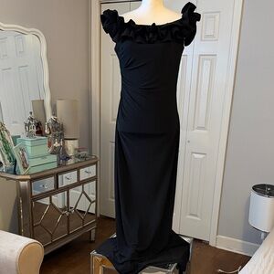XSCAPE Elegant Black Off-Shoulder Dress NWT Sz 12 Gorgeous ❤️